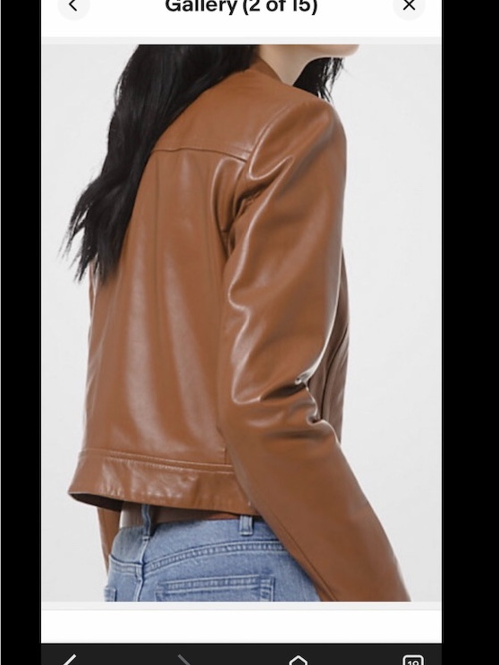 Women's Brown Leather Jacket Genuine Lambskin Motorcycle Jacket - Picture 2 of 12
